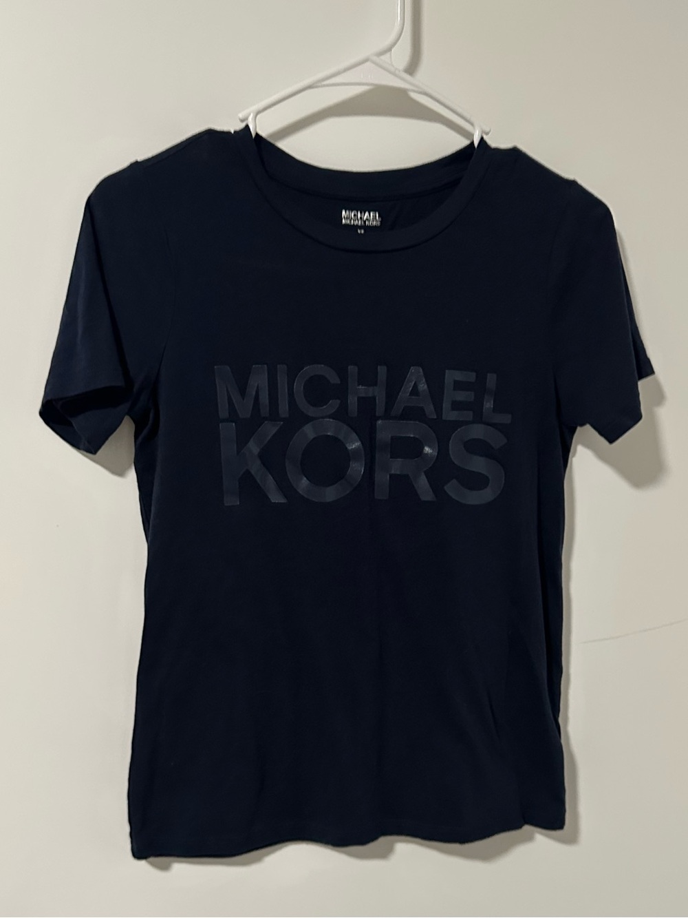 Michael Kors Dark Blue Logo Crew Tee